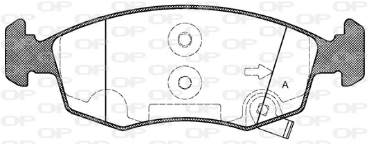 Pastiglie freno anteriori Fiat Panda 312